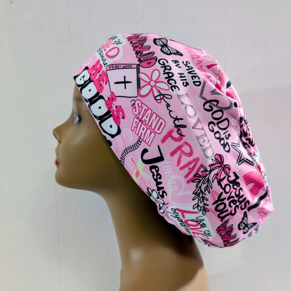 Faith Based, Euro Style Scrub Cap, Scrub Cap